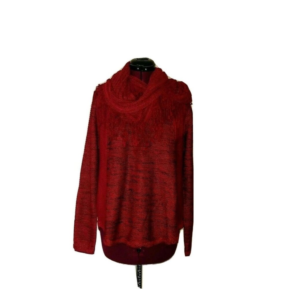 Style & Co Sweater w/ Infinity Scarf Women’s Medium Multicolor Knit Pullover
